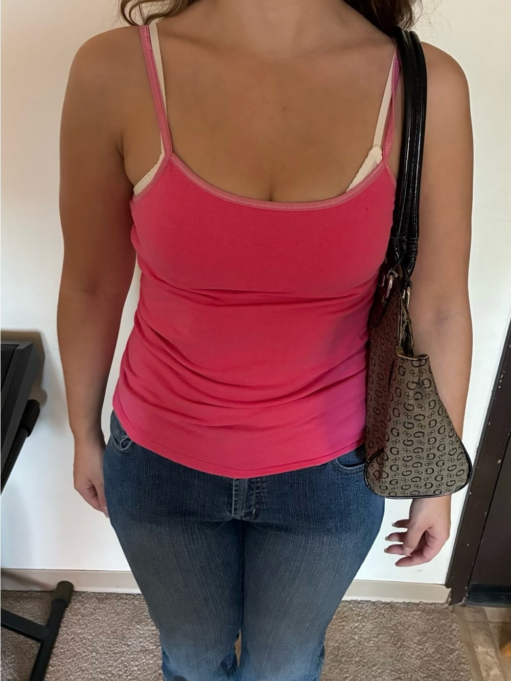 Y2K Women’s Slim Fit Pink Tank Top